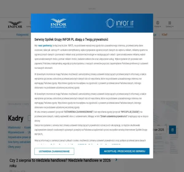 Forum i opinie o kadry.infor.pl