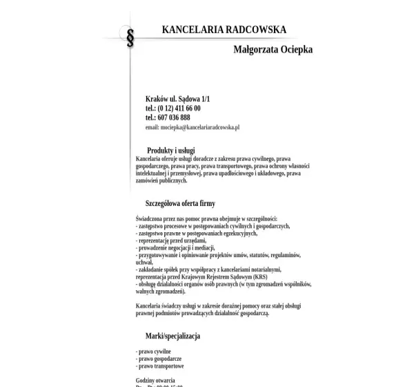 Forum i opinie o kancelariaradcowska.pl