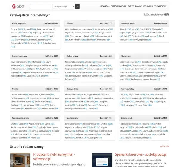 Forum i opinie o katalog.gery.pl