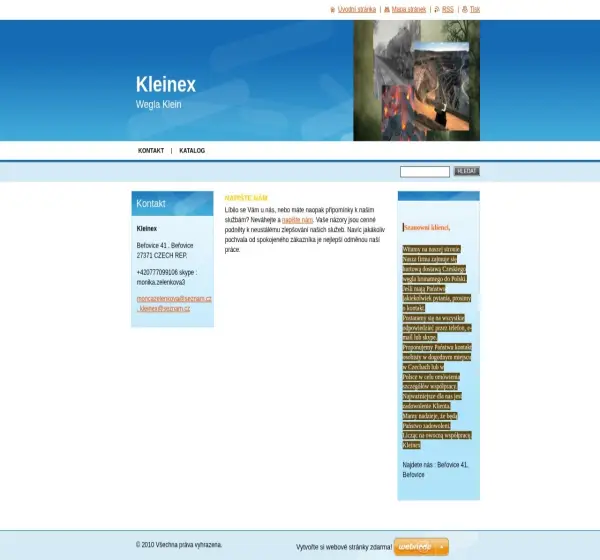 Forum i opinie o kleinex.webnode.cz