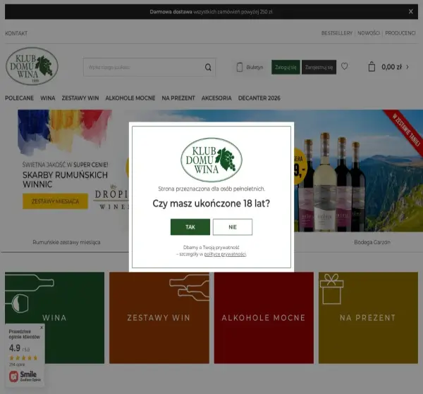 Forum i opinie o klub.domwina.pl