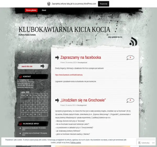 Forum i opinie o klubokawiarniakiciakocia.wordpress.com