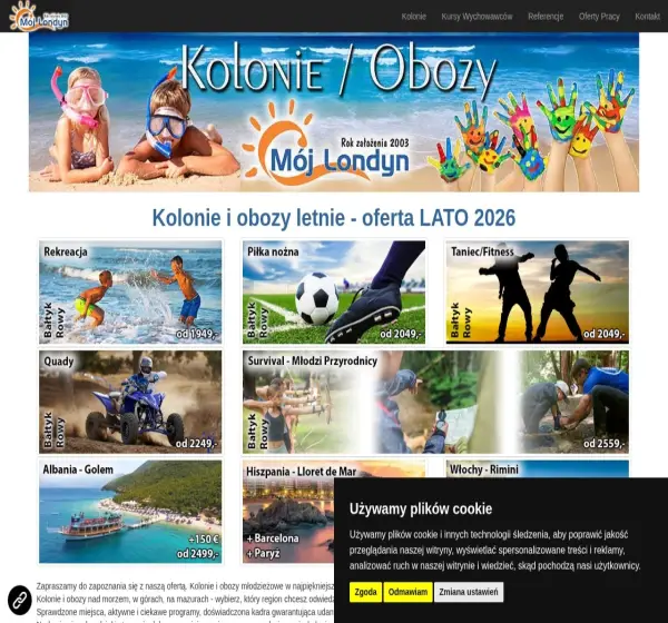 Forum i opinie o kolonie.mojlondyn.pl