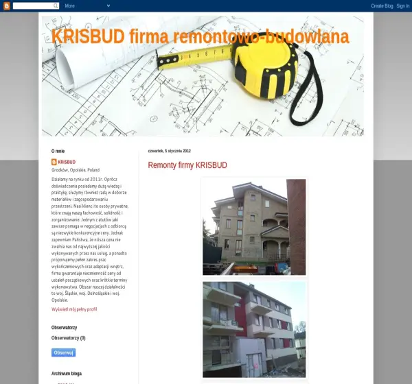 Forum i opinie o krisbud-krzysztofloskot.blogspot.com