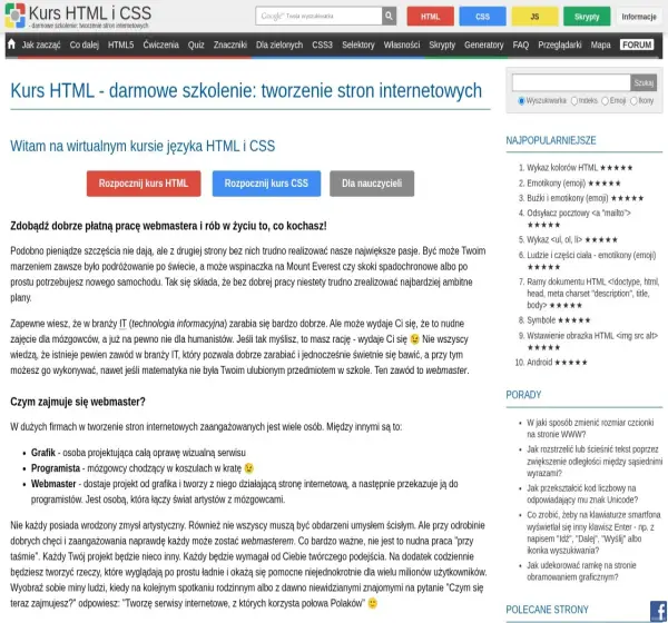 Forum i opinie o kurshtml.edu.pl
