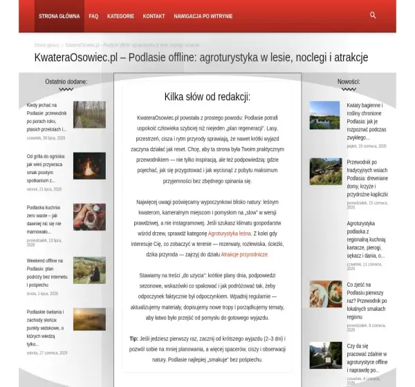 Forum i opinie o kwateraosowiec.pl