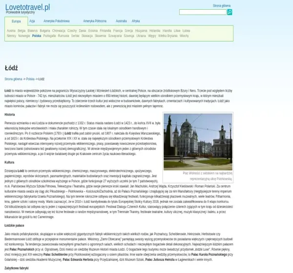 Forum i opinie o lodz.lovetotravel.pl