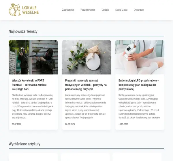 Forum i opinie o lokale-weselne.pl