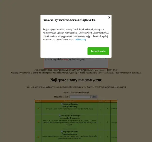 Forum i opinie o matematyka.najlepsze.net