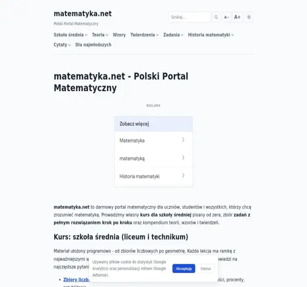 Forum i opinie o matematyka.net