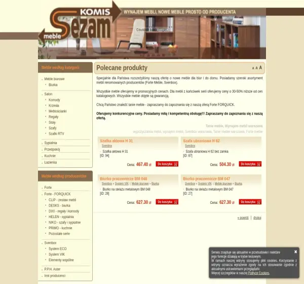 Forum i opinie o meblesezam.pl