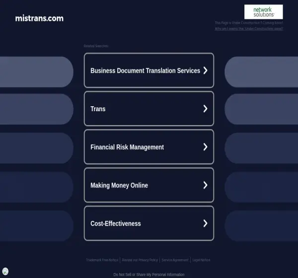 Forum i opinie o mistrans.com