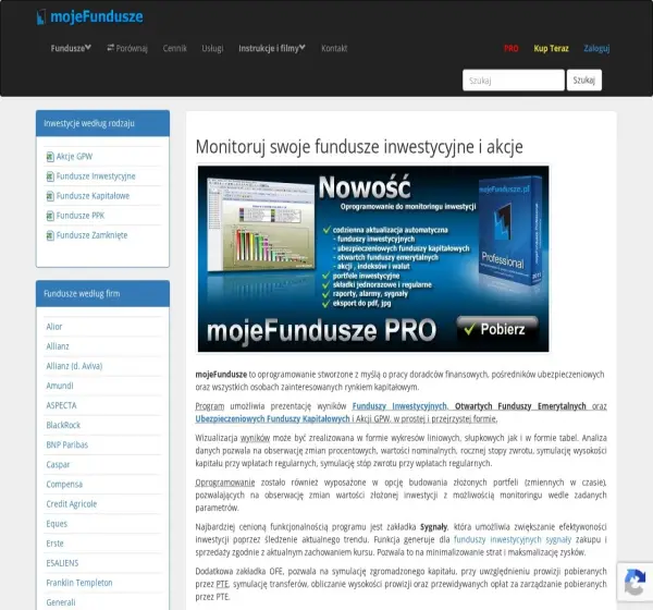 Forum i opinie o mojefundusze.pl