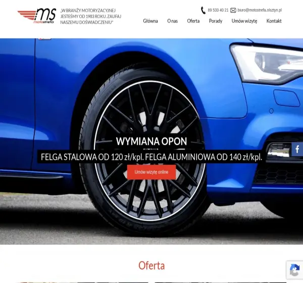 Forum i opinie o motostrefa.olsztyn.pl