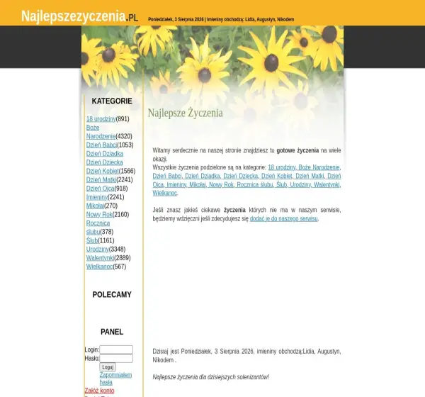 Forum i opinie o najlepszezyczenia.pl