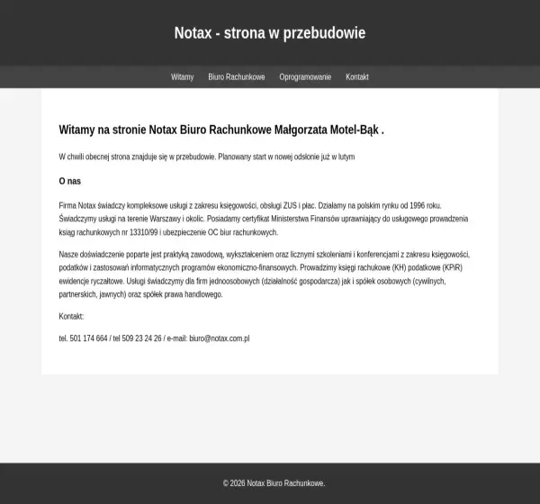 Forum i opinie o notax.com.pl