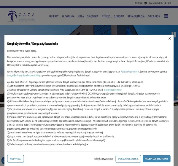 Forum i opinie o oaza.kornik.pl