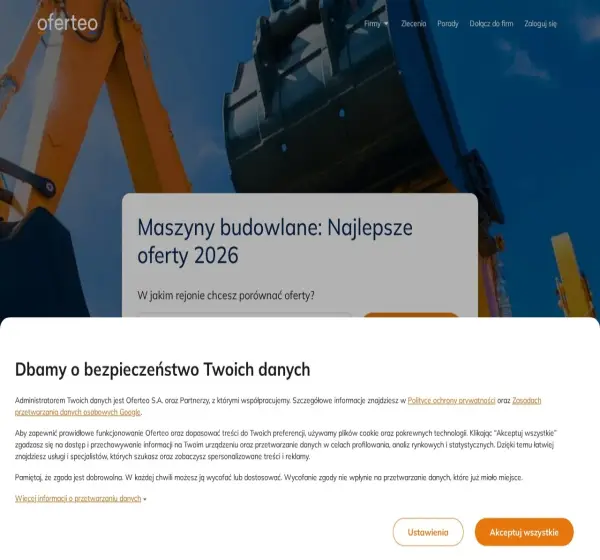 Forum i opinie o oferteo.pl/maszyny-budowlane/zapytanie