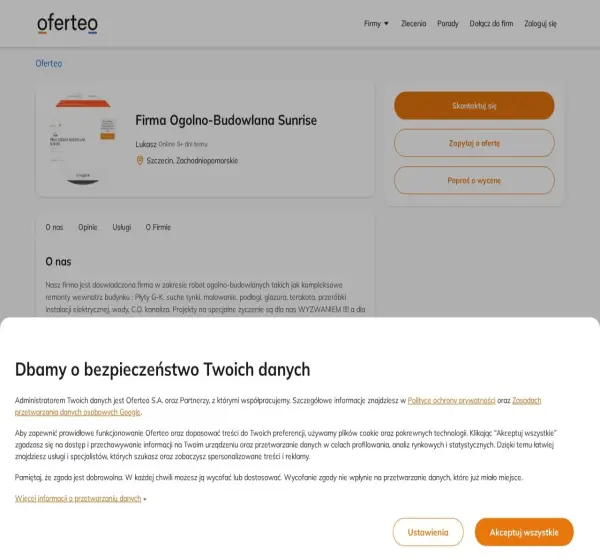 Forum i opinie o ogolnobudowlane-sunrise.oferteo.pl
