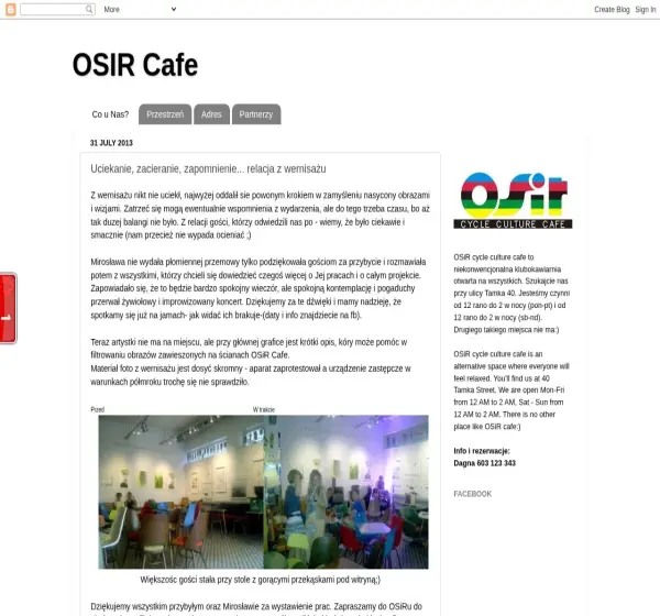 Forum i opinie o osir-cafe.blogspot.com