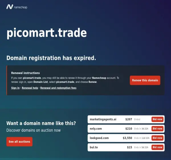 Forum i opinie o picomart.trade