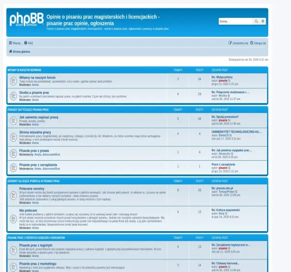 Forum i opinie o pisanie.prac.com.pl