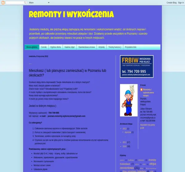 Forum i opinie o poznan-remonty-wykonczenia.blogspot.com