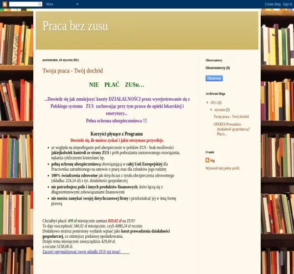 Forum i opinie o pracabezzusu.blogspot.com
