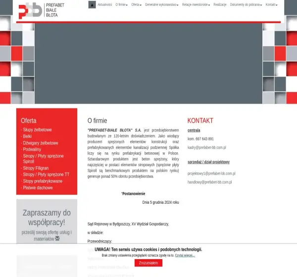 Forum i opinie o prefabet-bb.com.pl