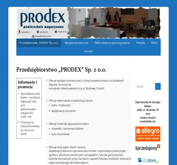 Forum i opinie o prodex.com.pl