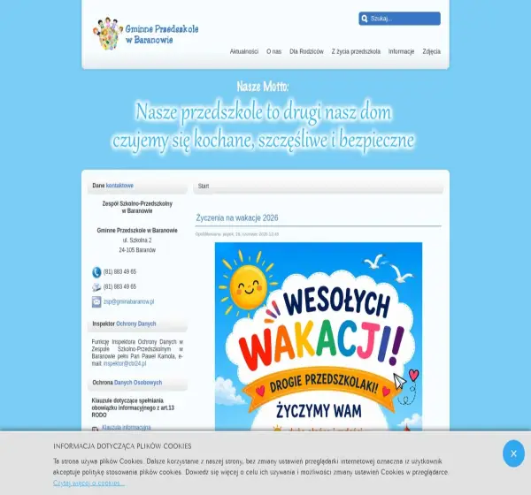 Forum i opinie o przedszkole.gminabaranow.pl