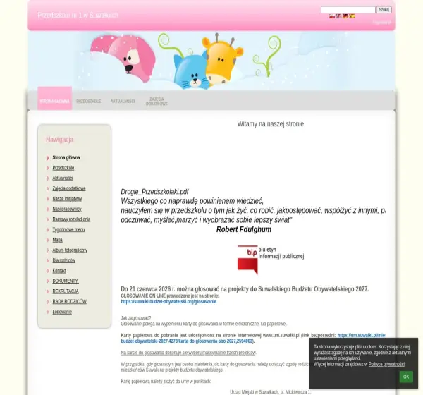 Forum i opinie o przedszkole1suwalki.edupage.org