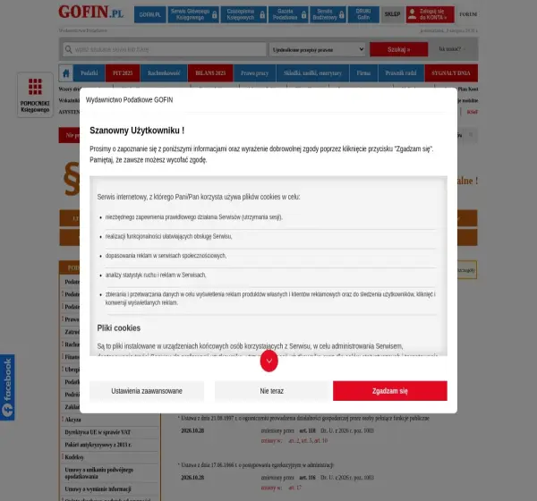 Forum i opinie o przepisy.gofin.pl