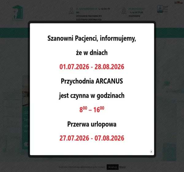 Forum i opinie o przychodnia-arcanus.pl