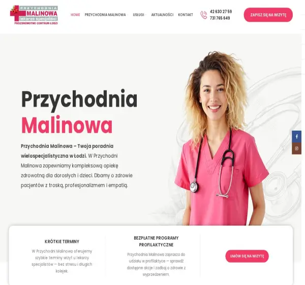 Forum i opinie o przychodniamalinowa.pl