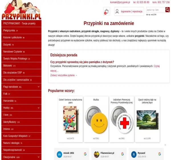 Forum i opinie o przypinki.pl