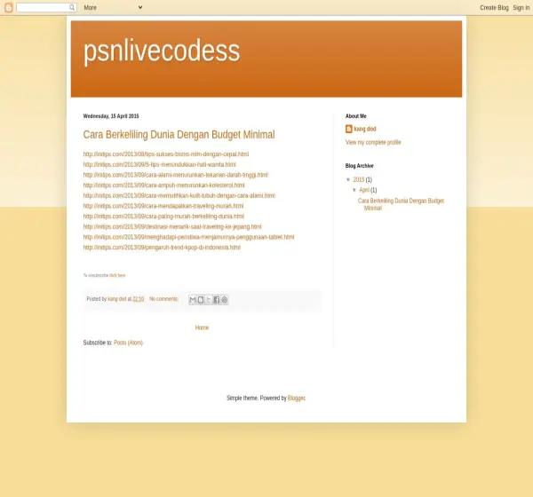 Forum i opinie o psnlivecodess.blogspot.com