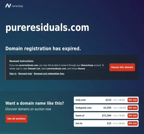 Forum i opinie o pureresiduals.com