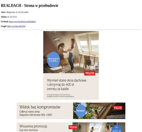 Forum i opinie o realdach.com.pl