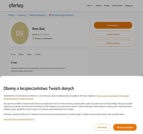 Forum i opinie o rem-bud.oferteo.pl