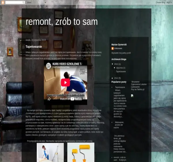Forum i opinie o remontzrobtosamemu.blogspot.com