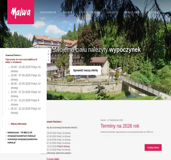 Forum i opinie o sanatorium-malwa.pl