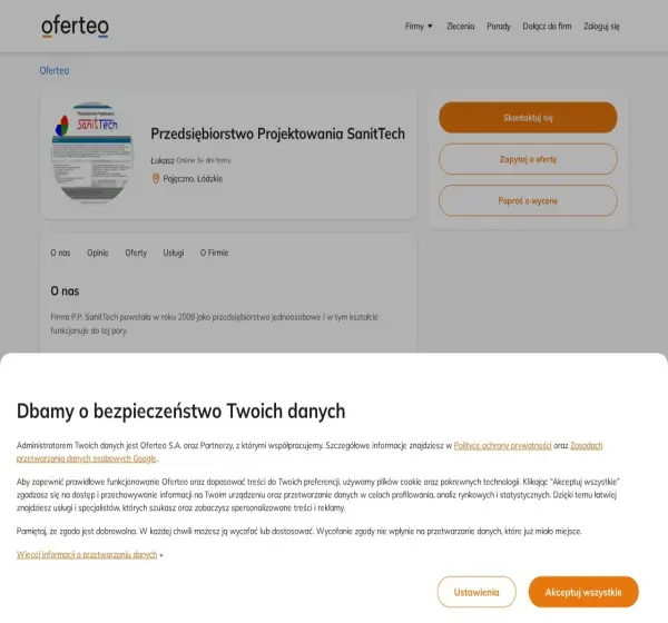 Forum i opinie o sanittech.oferteo.pl