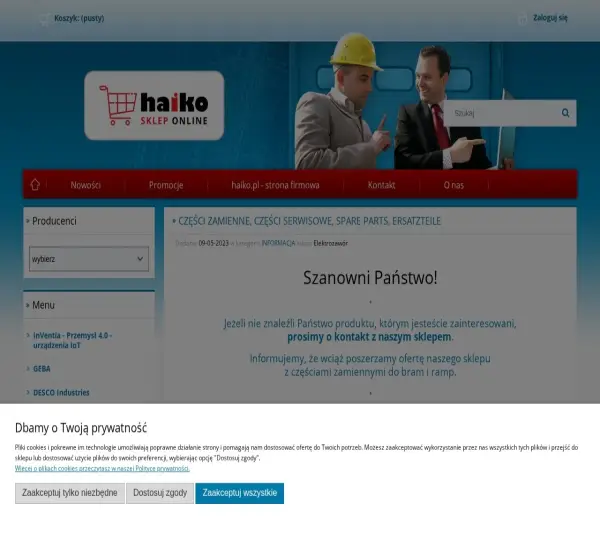 Forum i opinie o sklep.haiko.pl