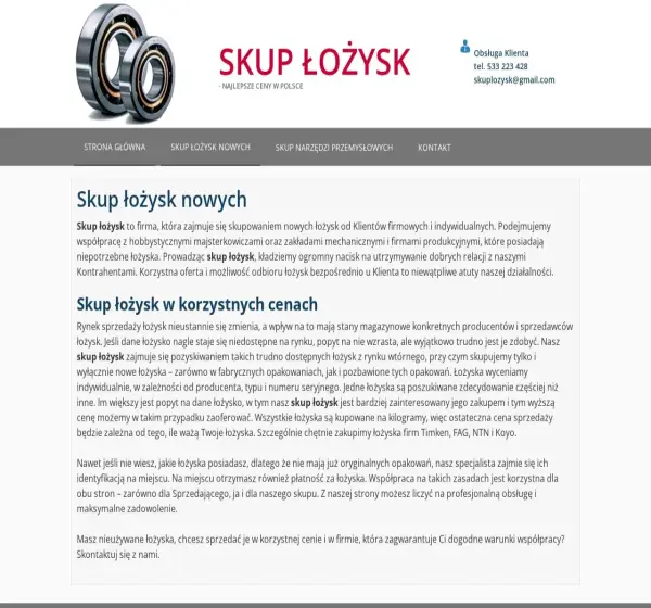 Forum i opinie o skup-lozysk.pl