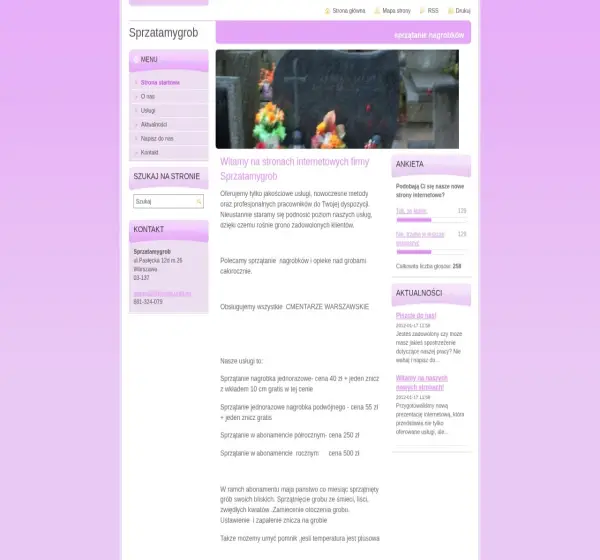 Forum i opinie o sprzatamygrob.webnode.com