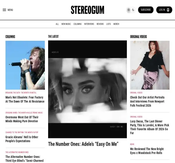 Forum i opinie o stereogum.com