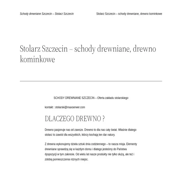 Forum i opinie o stolarski.szczecin.pl