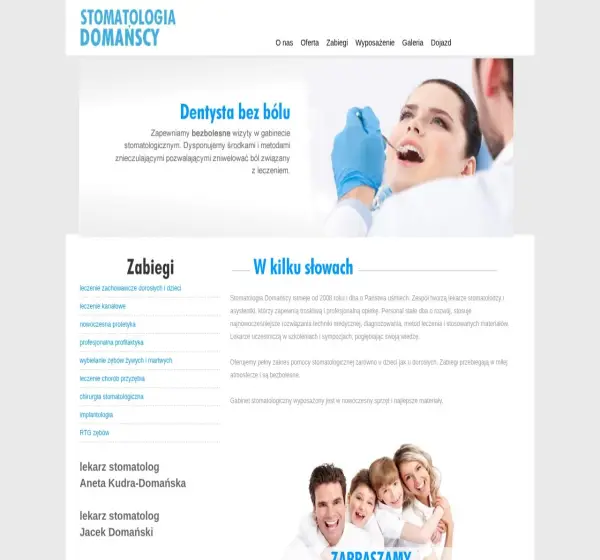 Forum i opinie o stomatologiadomanscy.pl