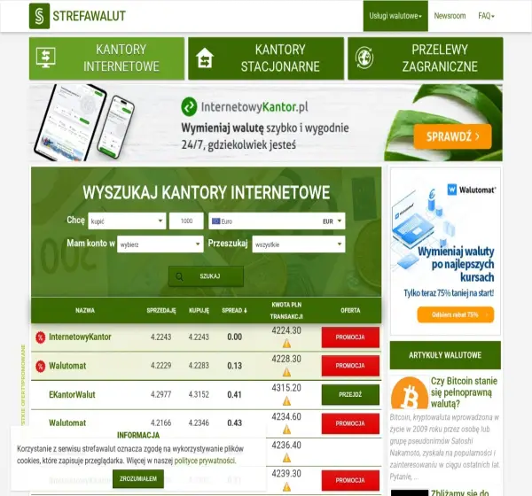 Forum i opinie o strefawalut.pl